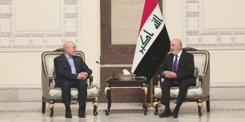 رئيس الجمهورية يستقبل رئيس مجلس الشورى الإيراني في بغداد » وكالة بغداد اليوم الاخبارية