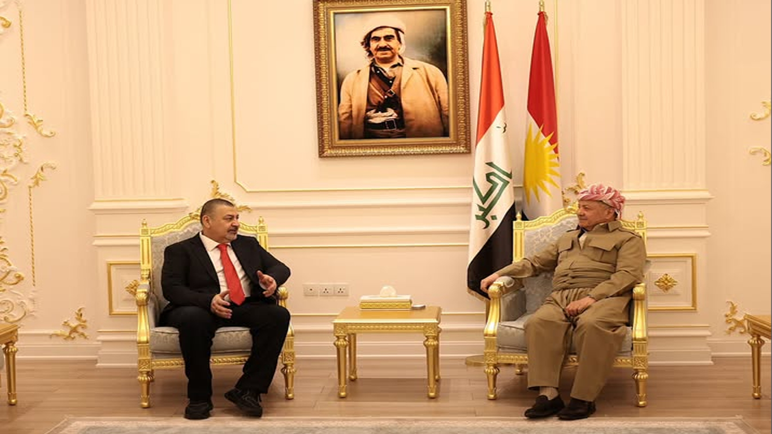 الرئيس بارزاني يستقبل الأمين العام للمؤتمر الوطني العراقي