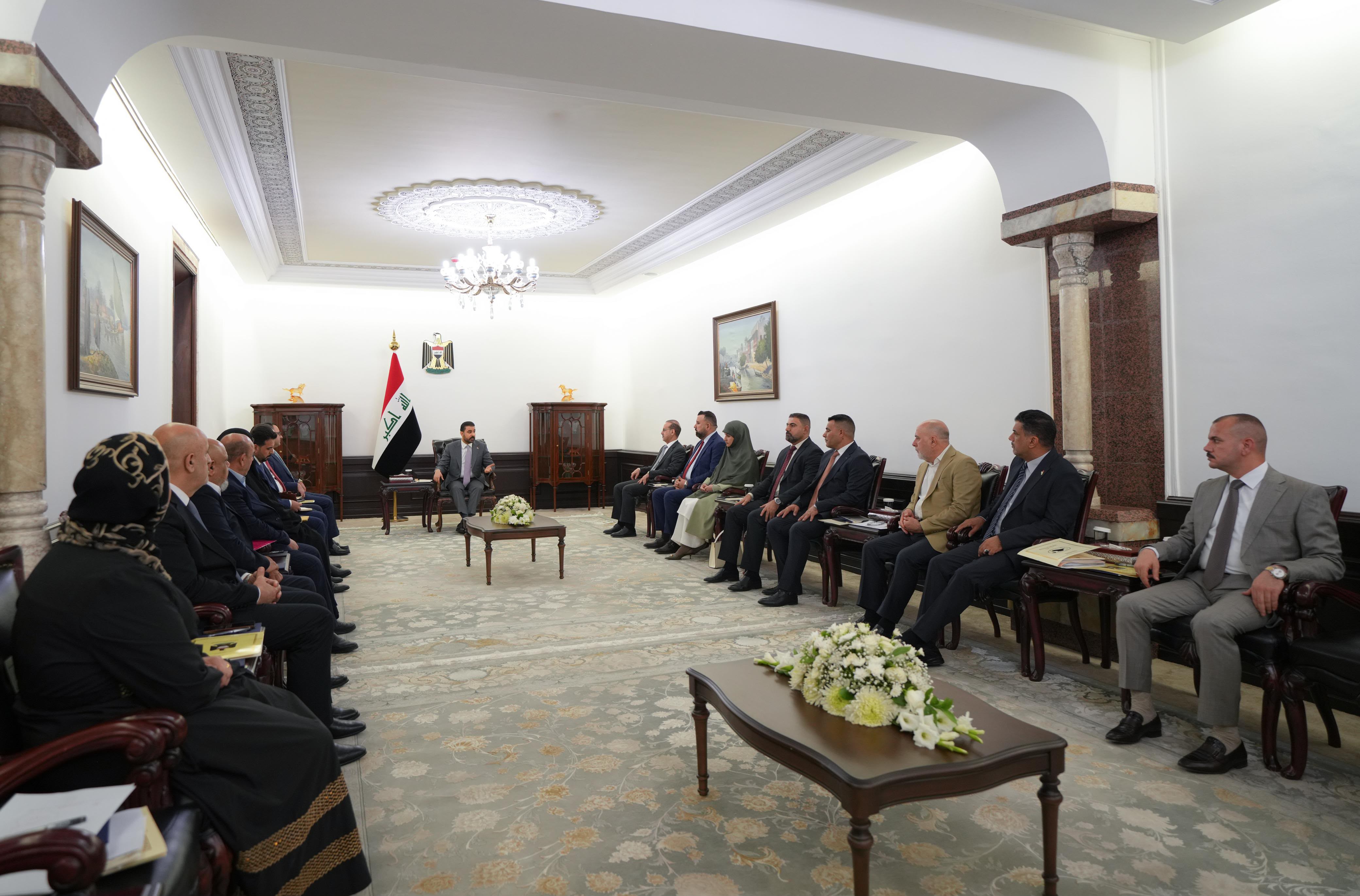 الزيدي يؤكد لوفد كتلة بدر النيابية اهمية الدور المهم للسلطة التشريعية في مجال مكافحة الفساد وملاحقة الفاسدين