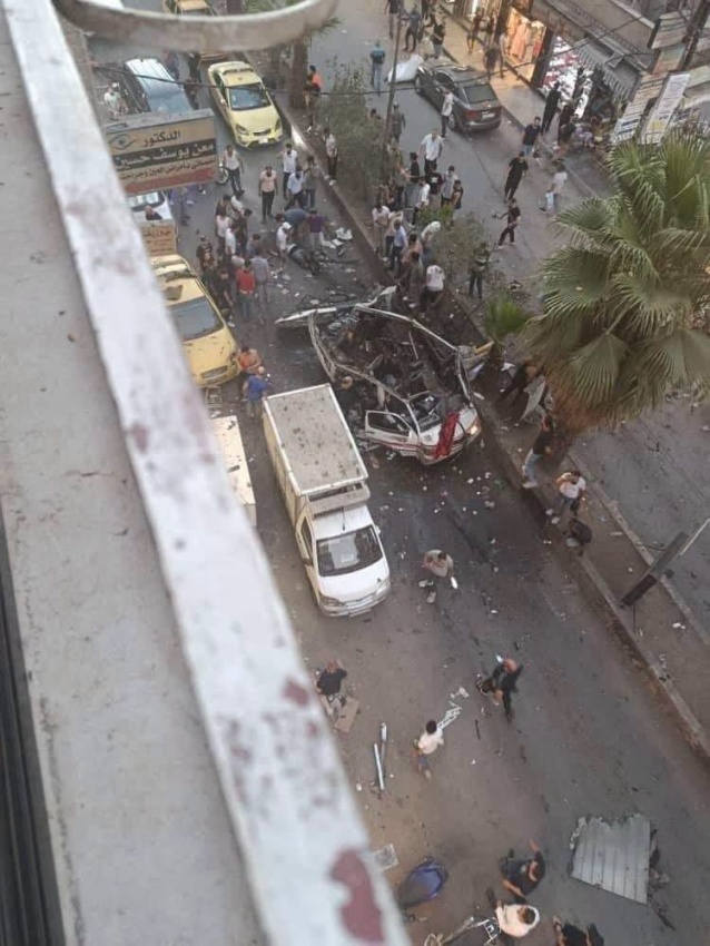 انفجار عبوة ناسفة داخل حافلة في مدينة جرمانا بريف دمشق » وكالة بغداد اليوم الاخبارية